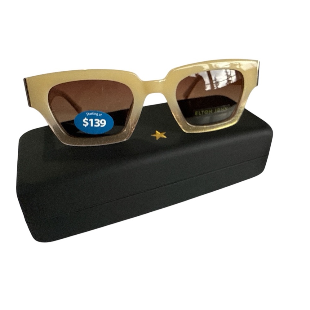 Elton John Rare Film Star Eyewear Glasses 48-23-145 Unisex Polarized Sunglasses